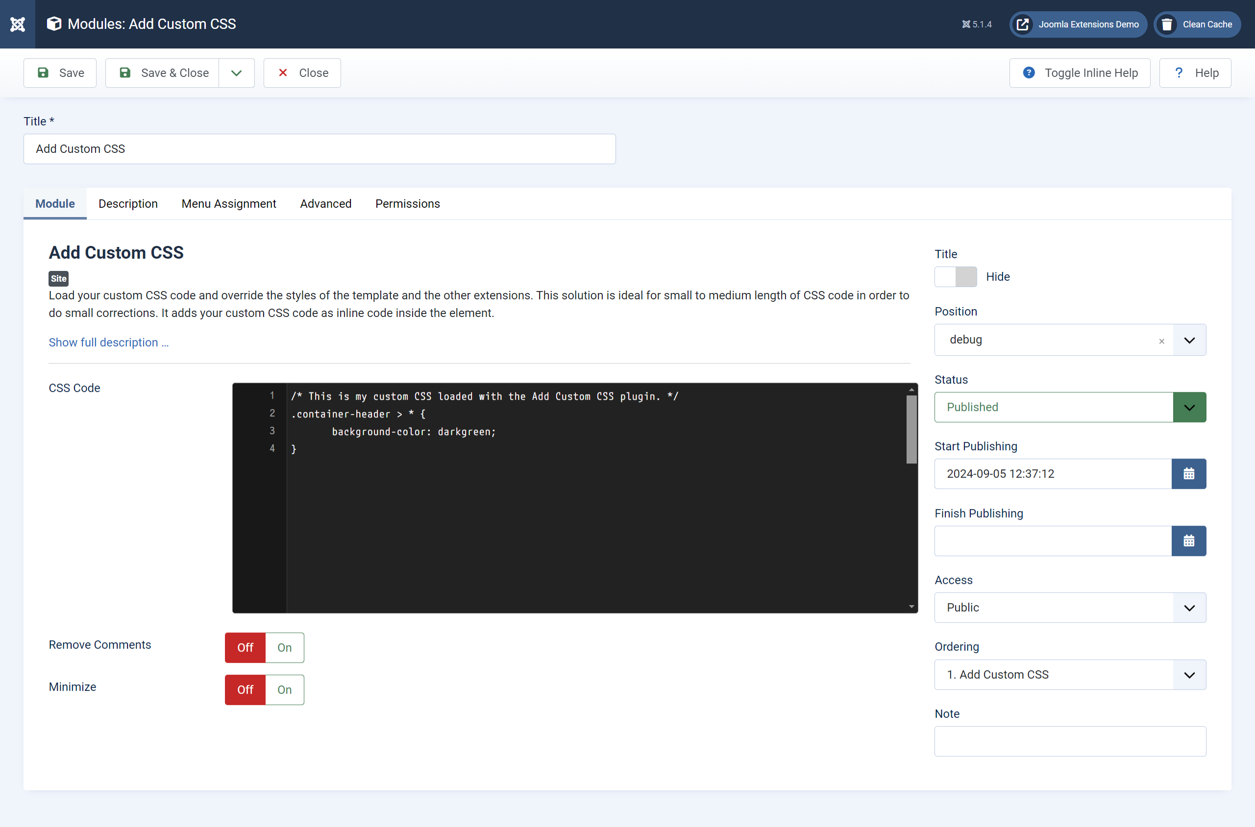 Add Custom CSS Parameters