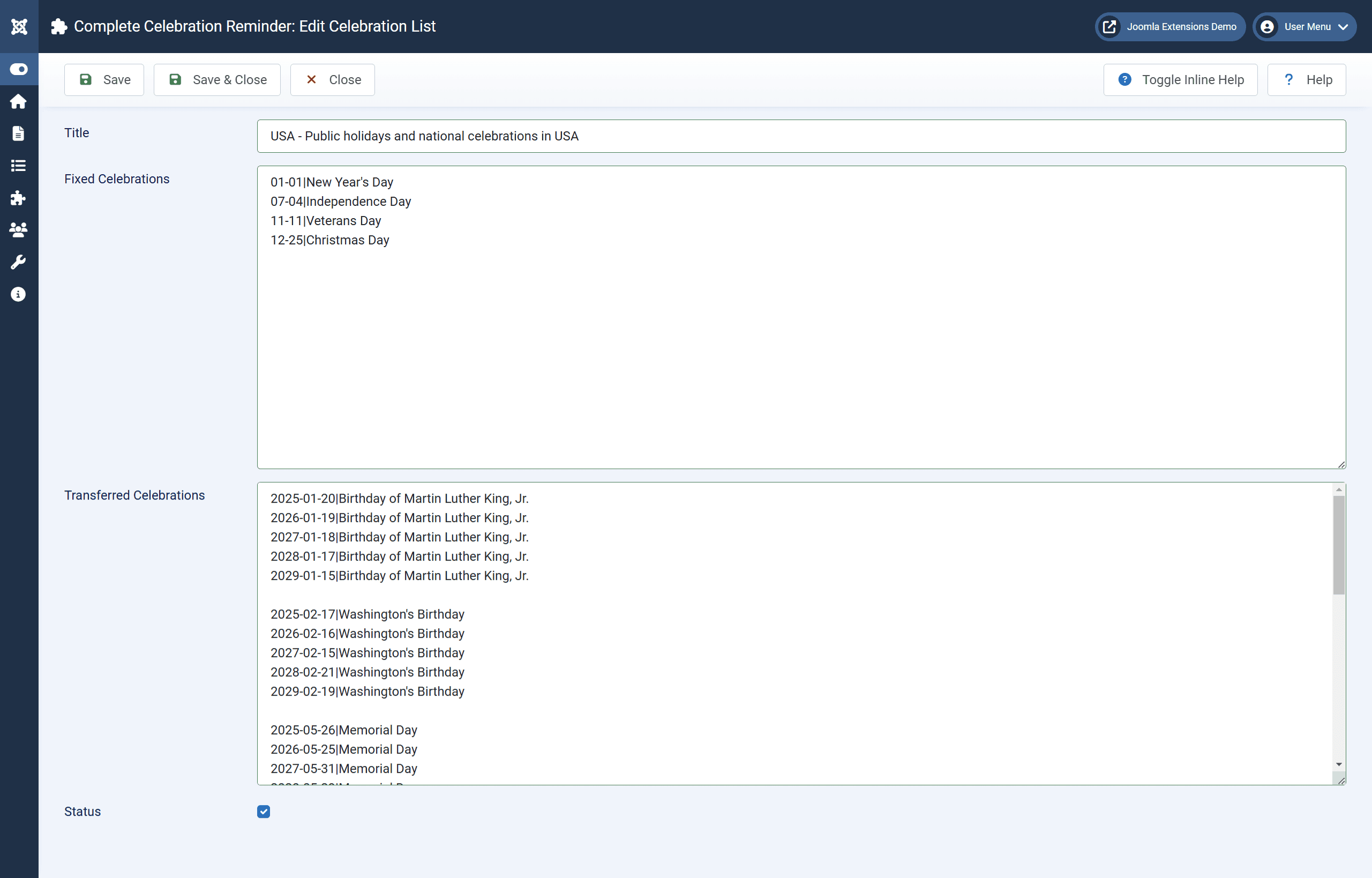 Component Screenshot